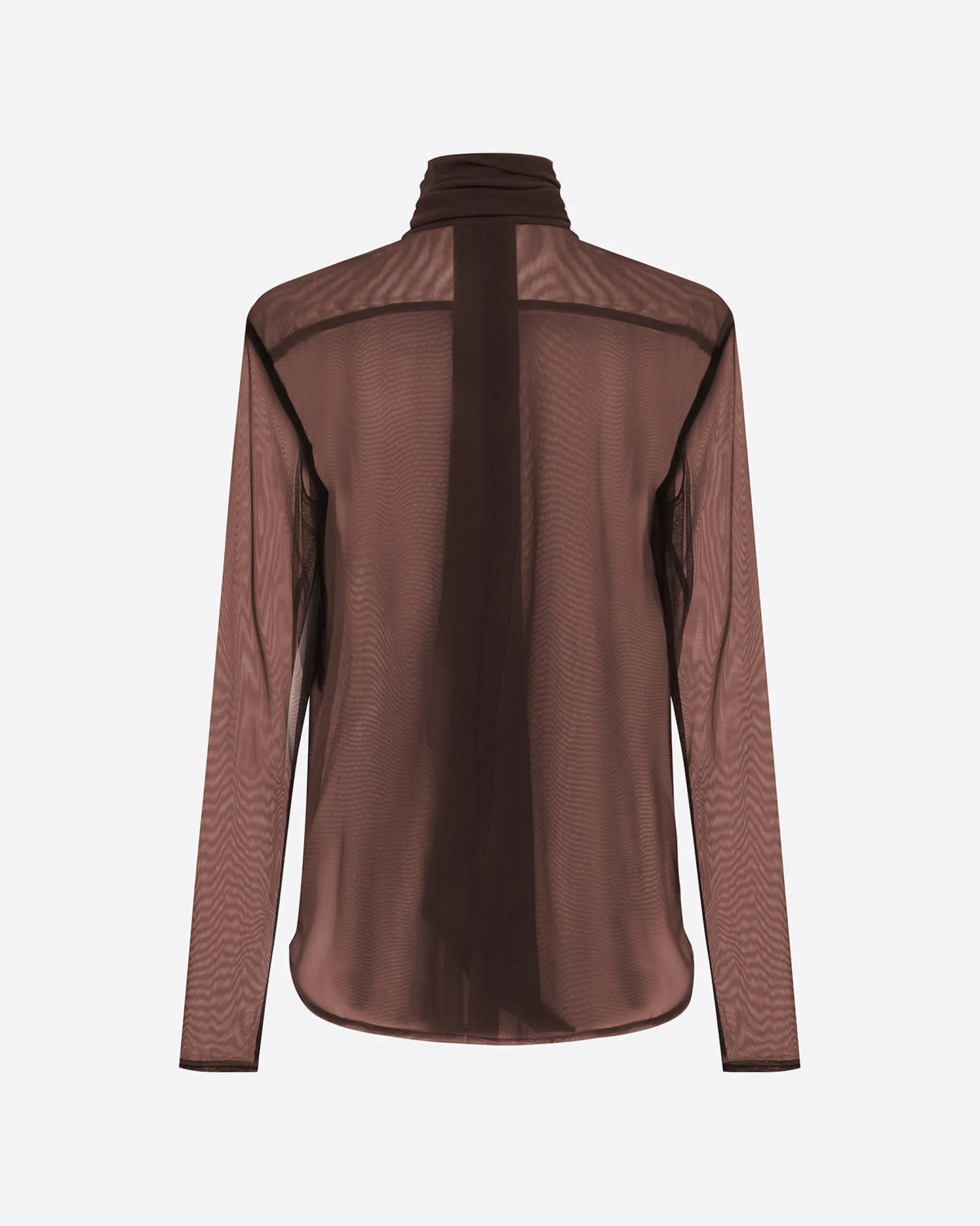 Bow Shirt in Fine Mesh