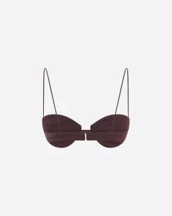 Bra Top in Satin Crepe