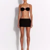Bra Top in Wool Pinstripe