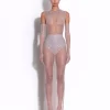 Column Skirt in Crystal Mesh