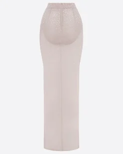 Column Skirt in Crystal Mesh