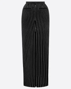 Column Skirt in Crystal Velvet