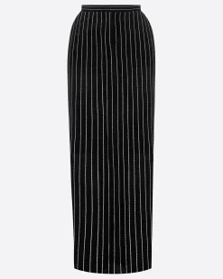 Column Skirt in Crystal Velvet