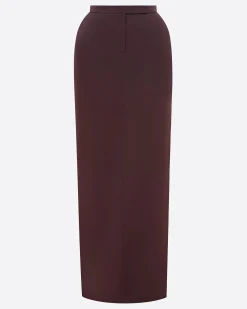 Column Skirt in Satin Crepe