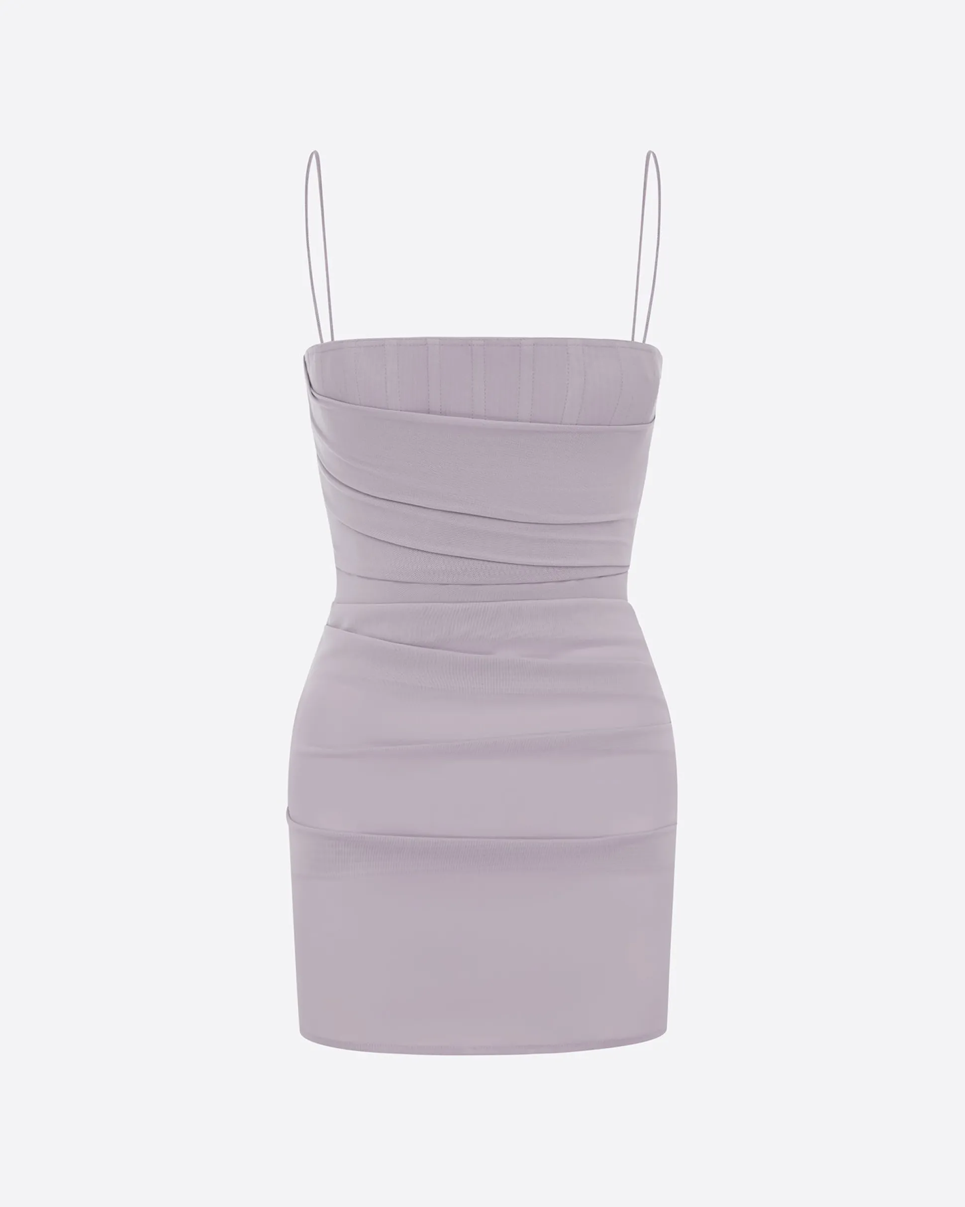 Corset Mini Dress in Stretch Mesh