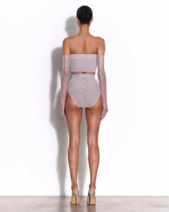 Corset Top in Stretch Mesh