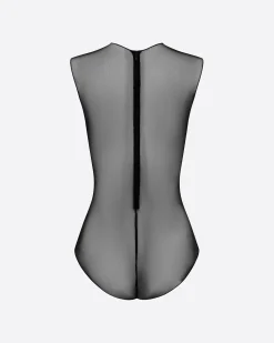 Crew Bodysuit in Fine Mesh