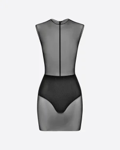 Crew Mini Dress in Fine Mesh