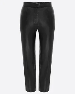 Crop Trouser in Leather