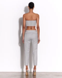 Crop Trouser in Wool Suiting
