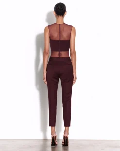 Crop Trouser in Wool Suiting