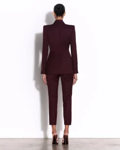 Crop Trouser in Wool Suiting