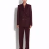 Double Breasted Oversized Blazer in Wool Suiting