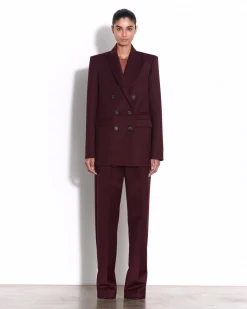 Double Breasted Oversized Blazer in Wool Suiting