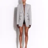 Double Breasted Oversized Blazer in Wool Suiting
