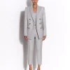 Double Breasted Oversized Blazer in Wool Suiting