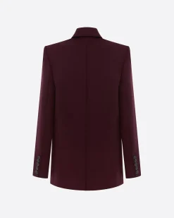 Double Breasted Oversized Blazer in Wool Suiting