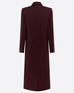 Double Breasted Oversized Coat in Wool Suiting