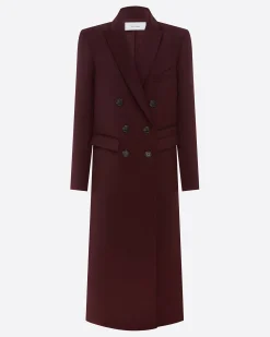 Double Breasted Oversized Coat in Wool Suiting