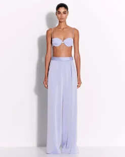 Double Pleat Trouser in Satin Crepe
