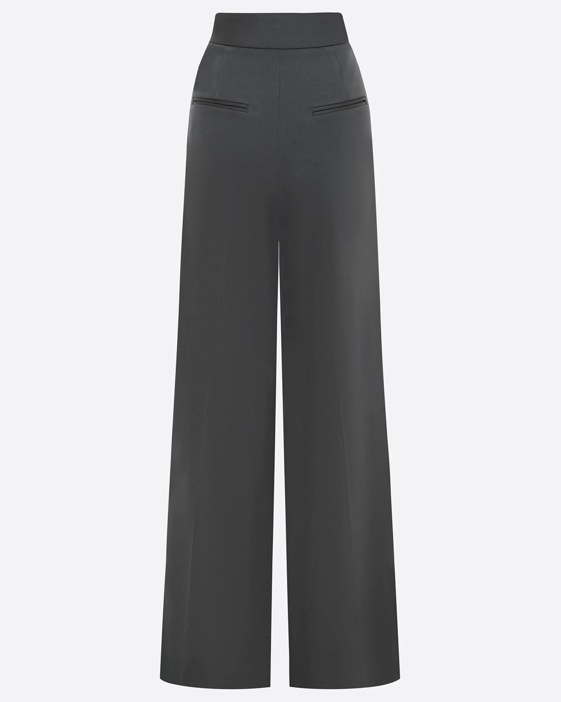 Double Pleat Trouser in Satin Crepe