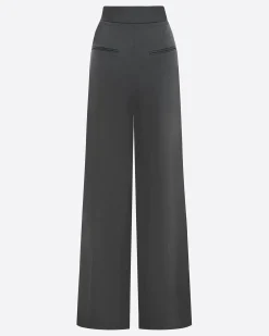Double Pleat Trouser in Satin Crepe