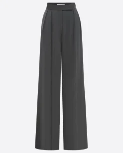 Double Pleat Trouser in Satin Crepe