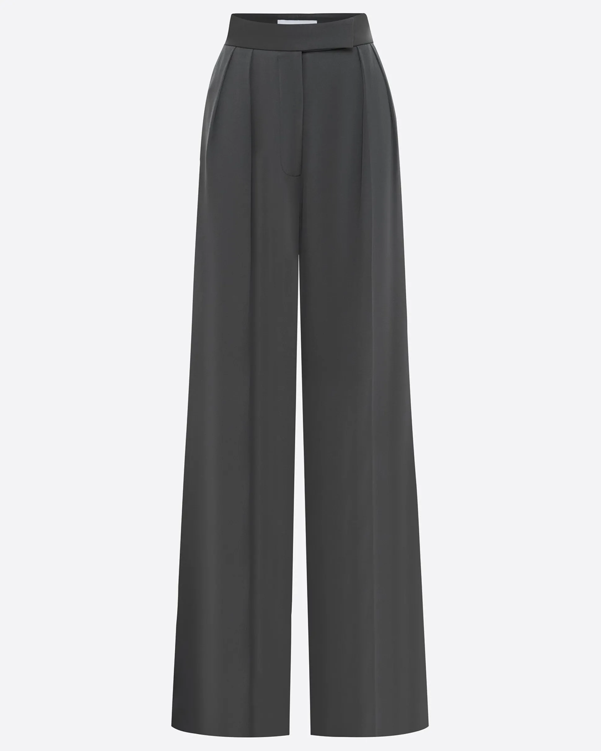 Double Pleat Trouser in Satin Crepe