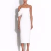 Draped Corset Dress in Crepe