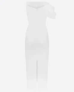 Draped Corset Dress in Crepe