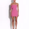 Draped Corset Mini Dress in Crepe