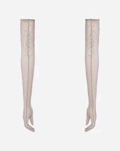 Gloves in Crystal Mesh