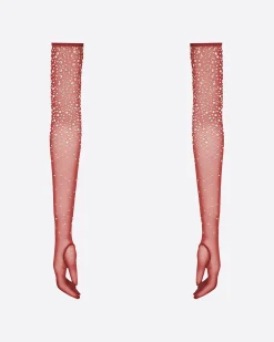 Gloves in Crystal Mesh