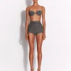 Hot Pant in Wool Pinstripe