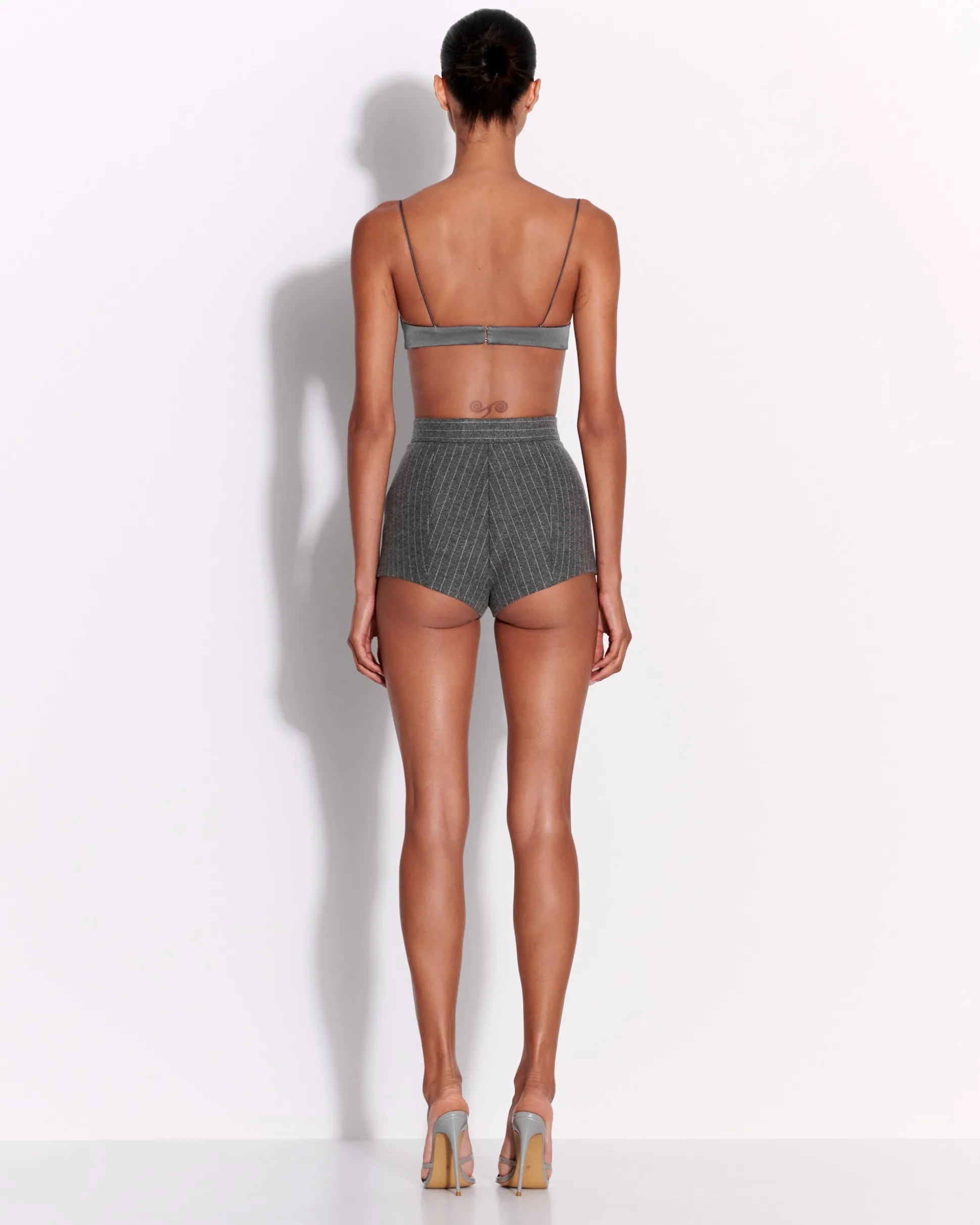 Hot Pant in Wool Pinstripe