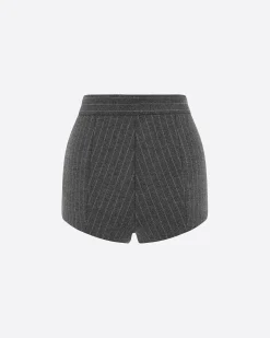 Hot Pant in Wool Pinstripe
