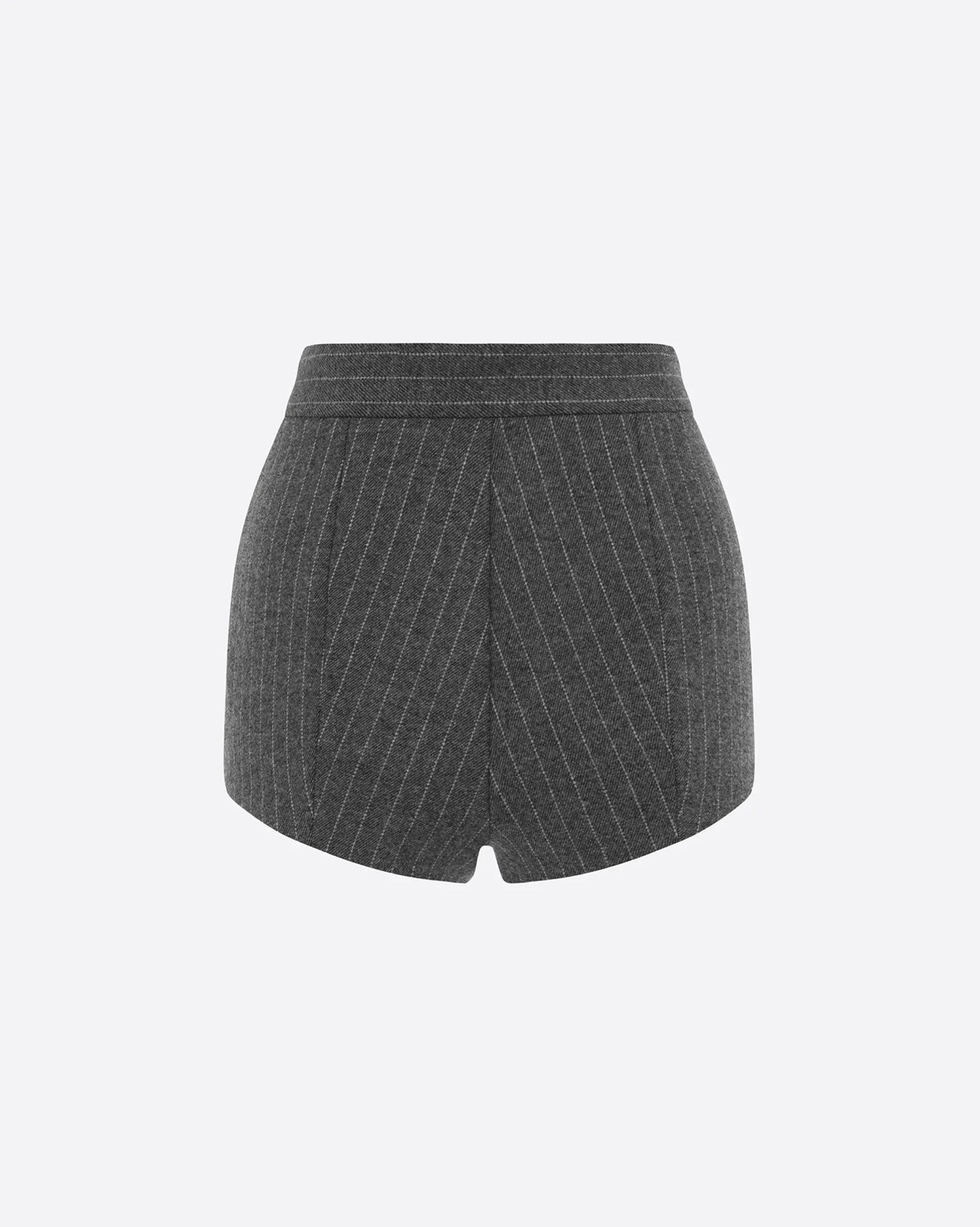 Hot Pant in Wool Pinstripe