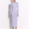 Long Sleeve Dress in Crystal Jersey