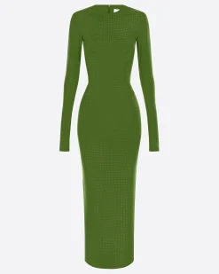 Long Sleeve Dress in Crystal Jersey