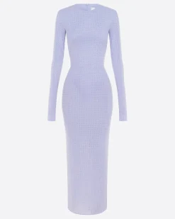 Long Sleeve Dress in Crystal Jersey