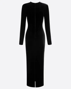 Long Sleeve Dress in Velvet