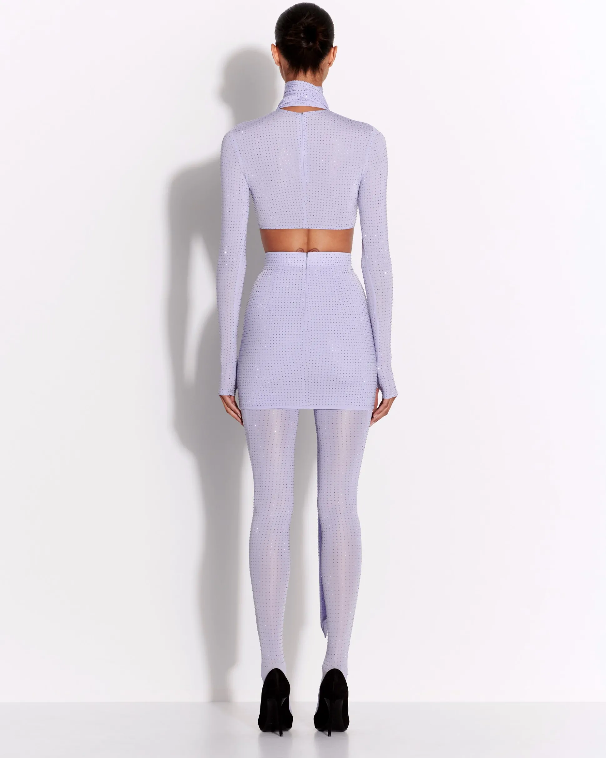Mini Skirt in Crystal Jersey