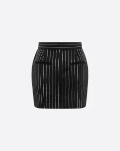 Mini Skirt in Crystal Velvet
