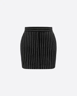 Mini Skirt in Crystal Velvet