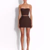 Mini Skirt in Lurex Pinstripe