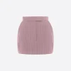 Mini Skirt in Lurex Pinstripe