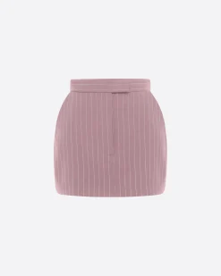 Mini Skirt in Lurex Pinstripe