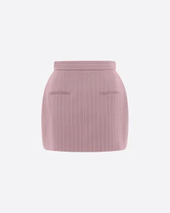 Mini Skirt in Lurex Pinstripe
