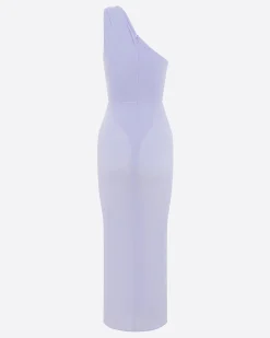 One Shoulder Dress in Crepe Jersey