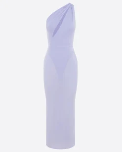 One Shoulder Dress in Crepe Jersey